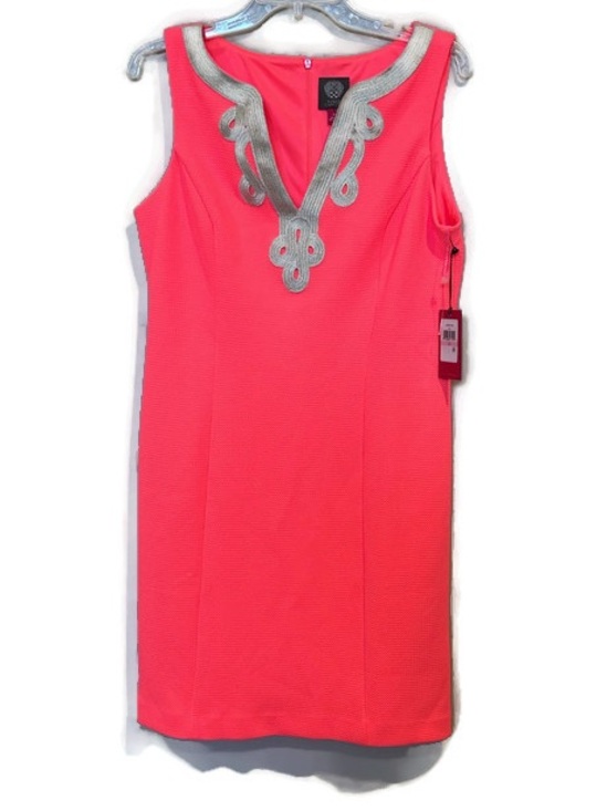 Vince Camuto Dresses & Skirts - Vince Camuto Neon Coral Textured Shift Dress